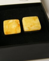 Manschettenknöpfe Herrenschmuck Geschenk MILKY GELB...