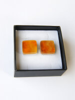 Manschettenknöpfe Herrenschmuck Geschenk ORANGE Silber 925 20830