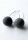 Ohrringe Bernstein SCHWARZ balls Silber 925 UNIKAT