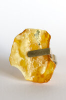Ring Bernstein GELB Silber 925 NEU UNIKAT 20617