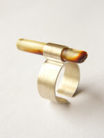 Ring Silber 925 GELB HELL NEU UNIKAT