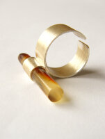 Ring Silber 925 GELB HELL NEU UNIKAT