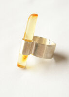 Ring Silber 925 GELB HELL NEU UNIKAT