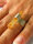 Ring Silber 925 GELB HELL NEU UNIKAT