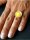 Ring Silber 925 gestempelt GELB NEU UNIKAT