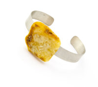 Armband Bernstein Armreif Armspange Sterlingsilber 925...