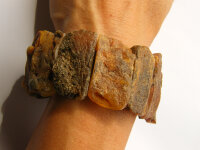 Armband Bernstein BRAUN Naturbelassen Gummiband 21779