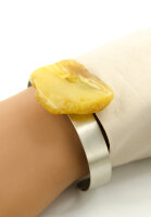 Armband Bernstein Armreif GELB Sterlingsilber 925 NEU-UNIKAT B11