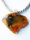 Anhänger Bernstein ORANGE sterling Silber 925 NEU UNIKAT- 22080