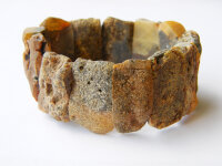Armband Bernstein BRAUN Naturbelassen Gummiband 21651