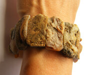 Armband Bernstein BRAUN Naturbelassen Gummiband 21651