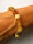 Bernstein Armband ORANGE GELB auf Gummiband Armb5