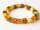 Bernstein Armband ORANGE GELB auf Gummiband Armb5