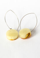 Ohrringe Bernstein Hängeohrringe  MILKY sterling...