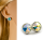 Ohrringe Stecker Silber 925 Kristall Swarovski Elements Minimalistischer Schmuck Modern Geschenk für Frau Handmade
