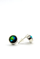 Ohrringe Stecker Silber 925 Kristall Elements Minimalistischer Schmuck Modern Geschenk für Frau Handmade #1
