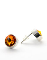 Ohrringe Stecker Silber 925 Kristall Elements Minimalistischer Schmuck Modern Geschenk für Frau Handmade