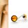 Ohrringe Stecker Silber 925 Kristall Elements Minimalistischer Schmuck Modern Geschenk für Frau Handmade