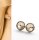 Ohrringe Stecker Silber 925 Kristall Elements Minimalistischer Schmuck Modern Geschenk für Frau Handmade