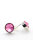 Ohrringe Stecker Silber 925 Kristall Elements Minimalistischer Schmuck Modern Geschenk für Frau Handmade