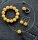 Schmuck SET Halskette Ohrringe Ring Armband Halskette Baltischer Bernstein GELB Unikat NEU
