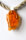 Bernstein Anhänger ORANGE Silber 925 NEU UNIKAT-