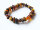 Bernstein Armband Cognac, Multicolor oder dunkel auf Gummiband B10