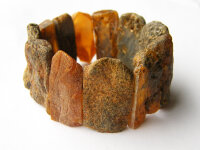 Bernstein Armband GELB BRAUN Naturbelassen Gummiband 21783