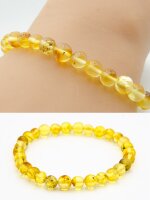 Bernstein Armband gelb transparent poliert