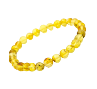 Bernstein Armband gelb transparent poliert