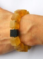 Bernstein Armband matt Silber 925 20564