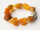 Schmuckset: Bernsteinkette Armband Ohrringe, Sterling Silber 925  UNIKAT 21791