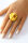 Ring Bernstein Gelb sterling Silber 925 NEU UNIKAT R81