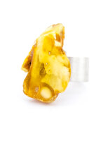 Ring aus Sterlingsilber 925 und baltischem Bernstein, Schmuck als Geschenk R121