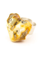 Ring Bernstein MOSAIC Sterlingsilber 925 Unisex UNIKAT R122