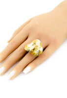 Ring Bernstein MOSAIC Sterlingsilber 925 Unisex UNIKAT R122