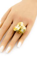Ring Bernstein MOSAIC Sterlingsilber 925 Unisex UNIKAT R122