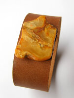 Lederarmband Bernstein Armband Herren Damen Schmuck...