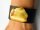 LederArmband Bernstein GELB Männerarmband NEU- UNIKAT 19606