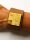 LederArmband Bernstein GELB NEU- UNIKAT 7110